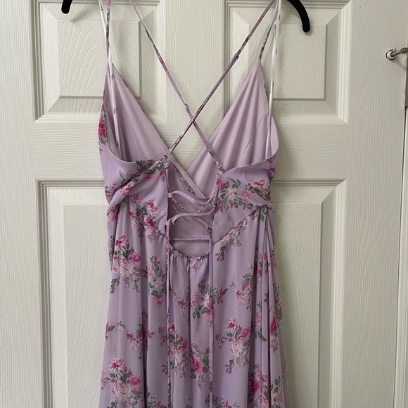 Lulus large floral high low midi dress - Picture 4 of 7